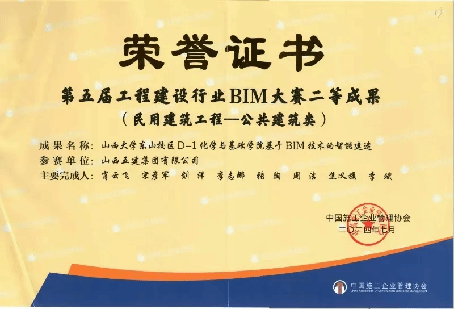 山西建投五建集團(tuán)重點(diǎn)項(xiàng)目榮獲三項(xiàng)國家級BIM大獎(jiǎng)
