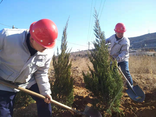 植樹播綠正當時，“山西建工團團”在行動！