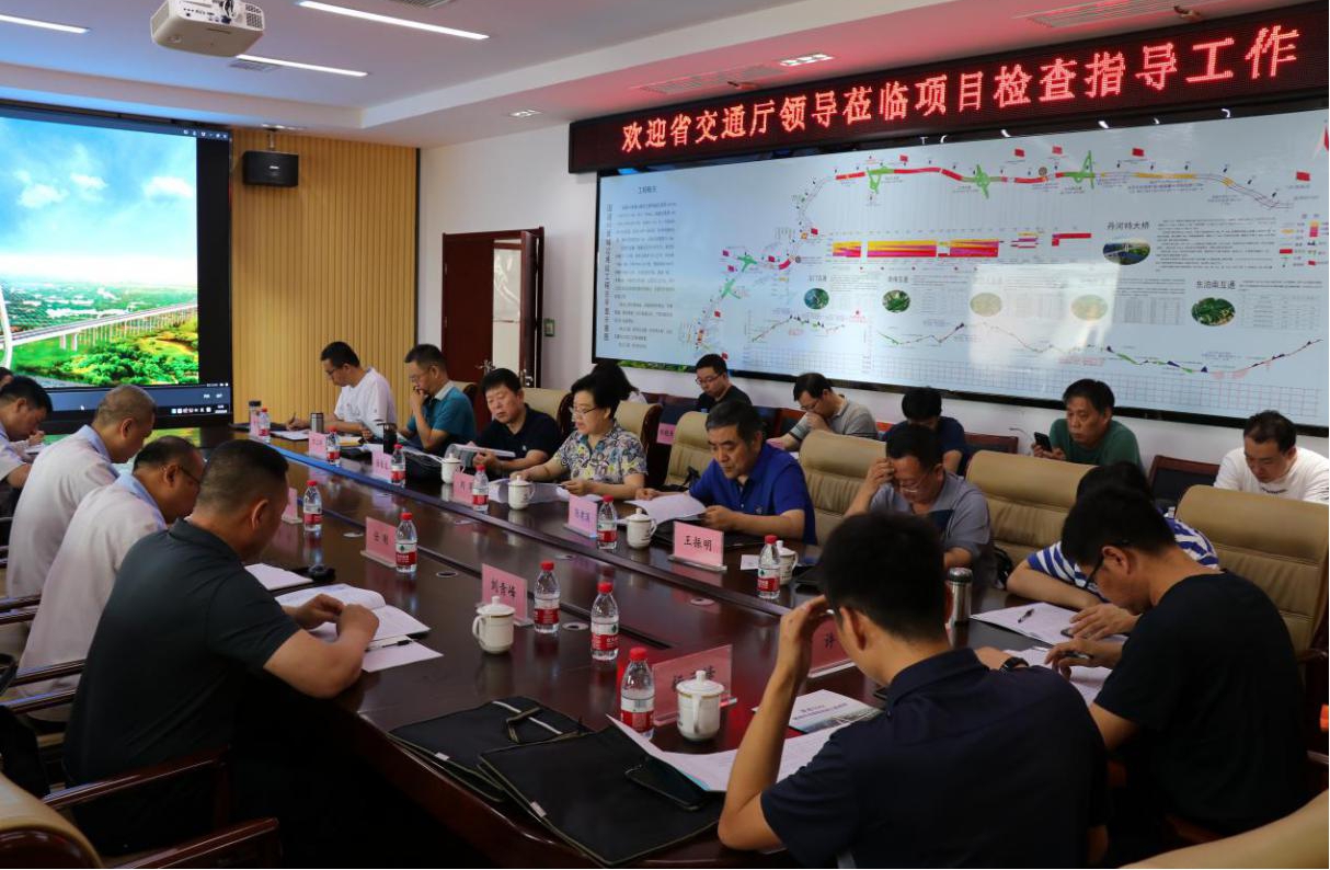 國省干線公路新改建工程調研督查組在山西建投 承建的國道342晉城市過境段改線工程調研指導