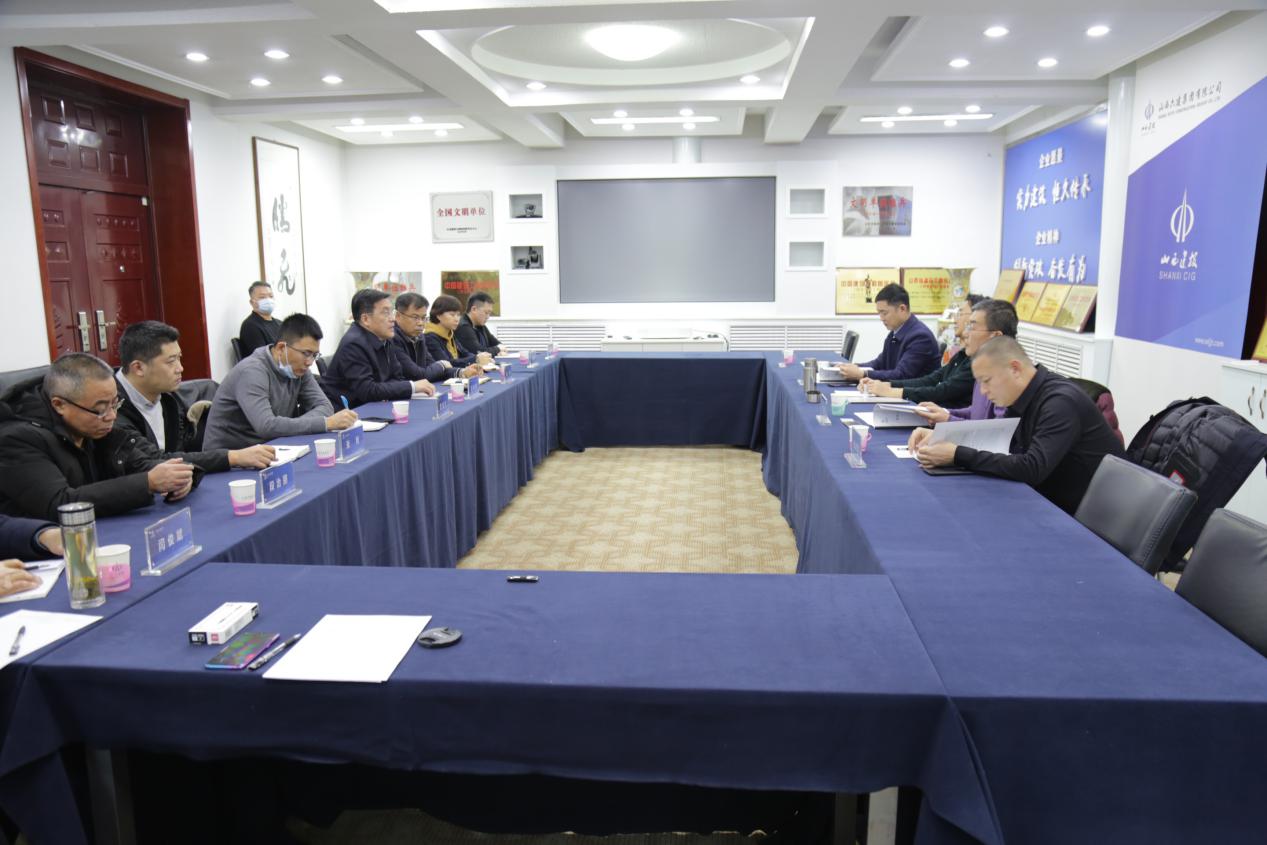 省貿(mào)促會(huì)一級巡視員焦惠生來山西建投六建集團(tuán)考察交流