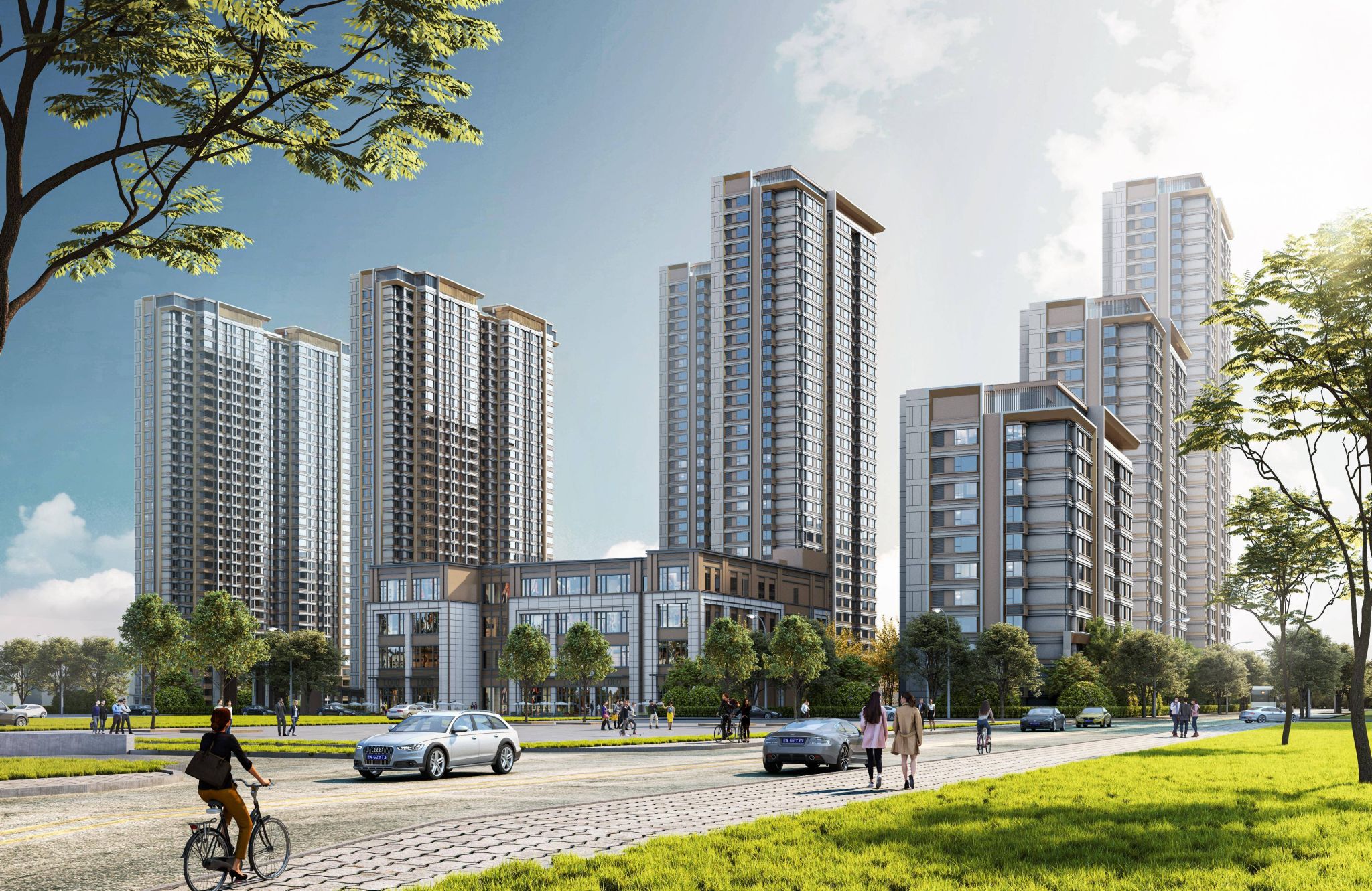 山西建投二建集團承建的北固碾城中村改造項目圓滿封頂