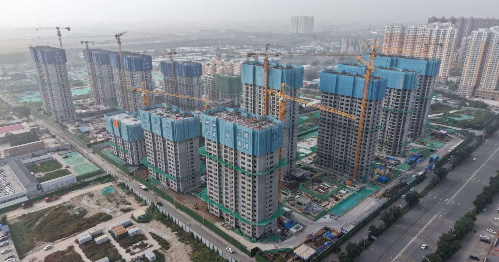 山西省委常委、副省長、太原市委書記調(diào)研山西建投二建集團北固碾城中村改造項目