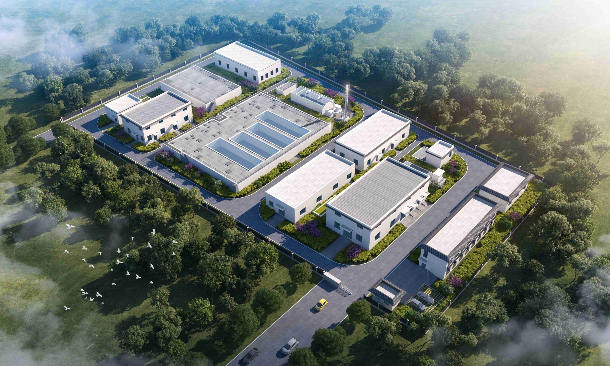 山西建投低碳環(huán)保集團(tuán)晉中市介休義安鎮(zhèn)區(qū)域生活污水治理特許經(jīng)營項(xiàng)目：汾河清流映藍(lán)天 美麗鄉(xiāng)村煥新顏