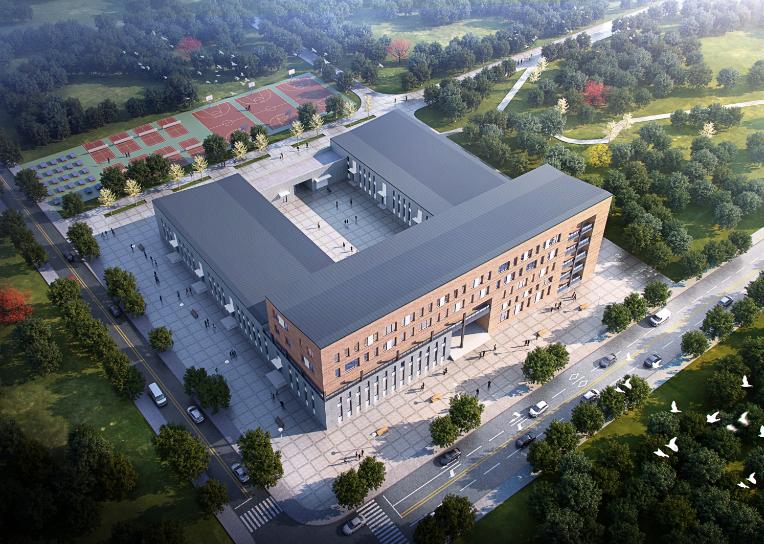 山西建投總承包部山西現(xiàn)代文理學(xué)院實(shí)訓(xùn)中心項(xiàng)目鋼結(jié)構(gòu)主體封頂